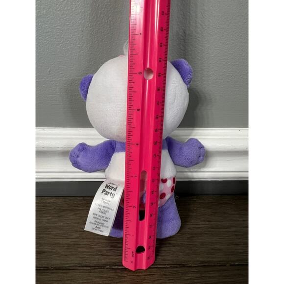 Jim Hensons Word Party Lulu the Purple Panda Bear Plush - Picture 4 of 4